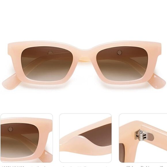 Rectangular Retro Chunky Sunglasses  - Picture 3 of 3